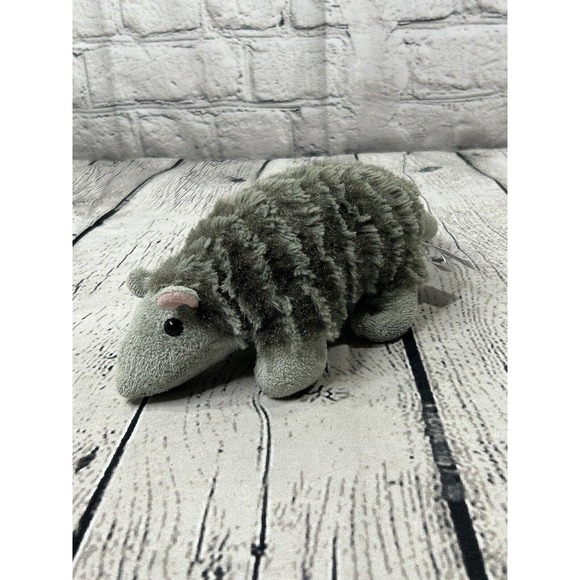 Aurora Armadillo Mini Flopsie Gray #31247 Stuffed Animal 10" Plush Toy 2021 - Picture 2 of 10